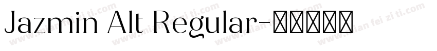Jazmin Alt Regular字体转换